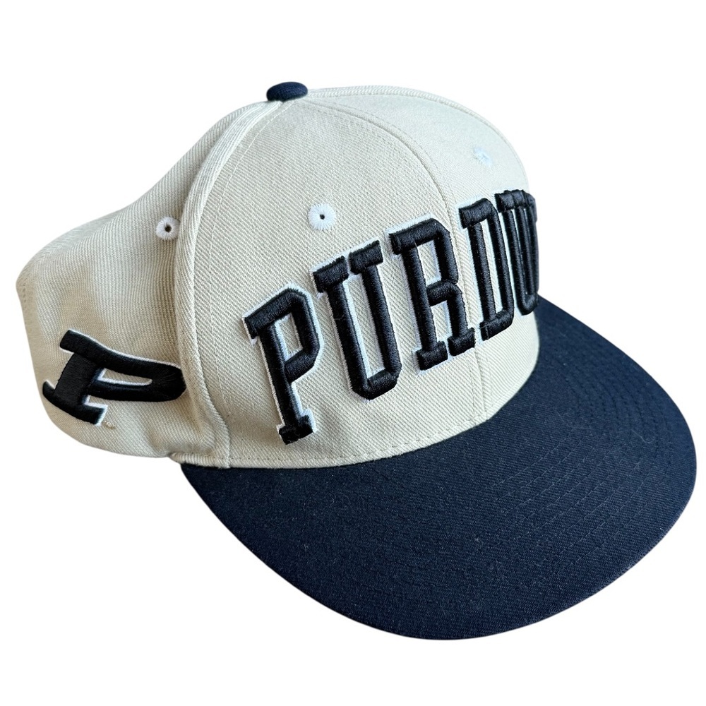 Purdue SnapBack wool blend hat Zephyr tan Boilermakers